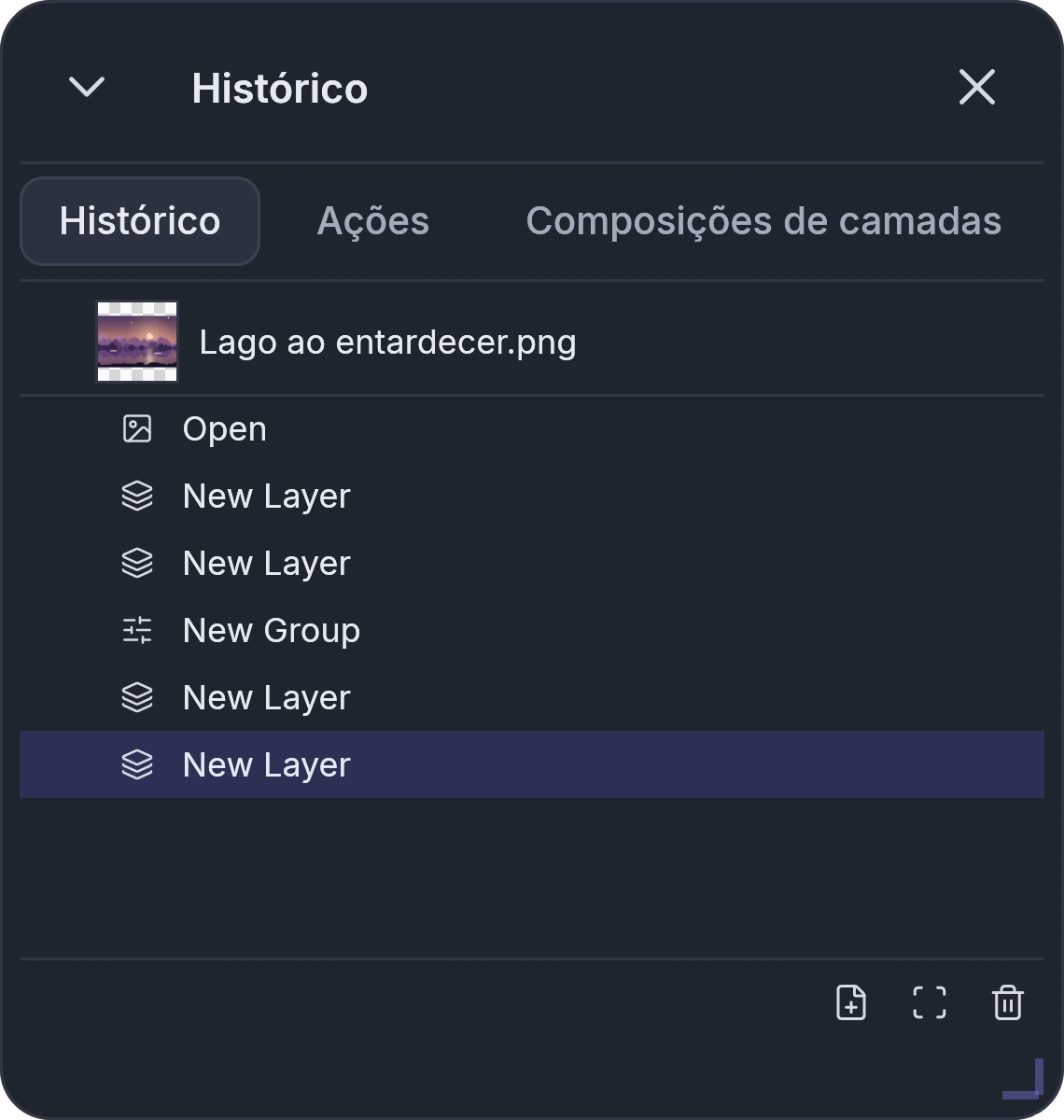 Janela Histórico do {{name}}